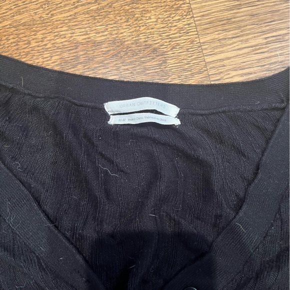 Black cropped sheer cardigan Urban Outfitters - Picture 2 of 5